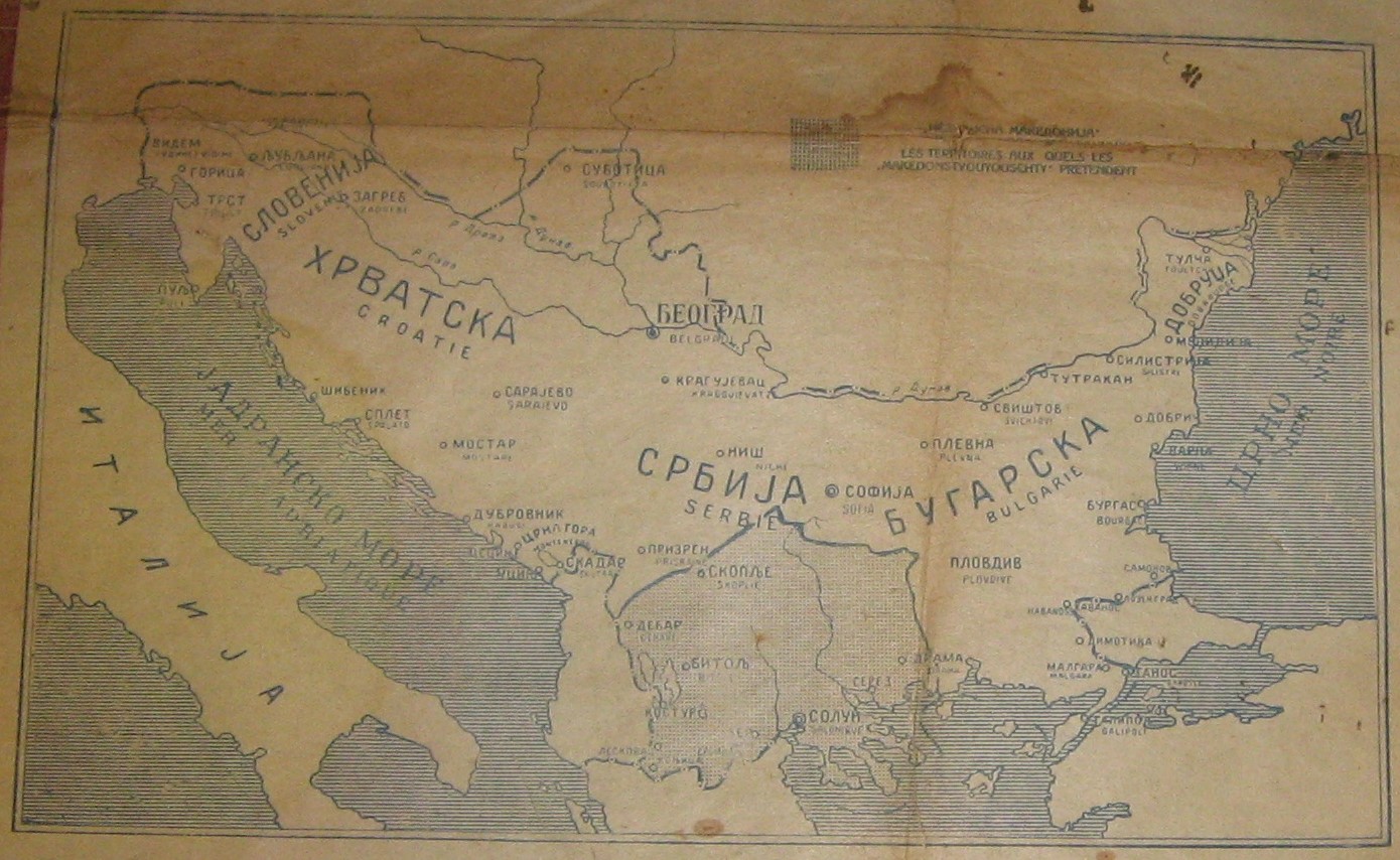 Figure 1: A Map of Great Yugoslavia