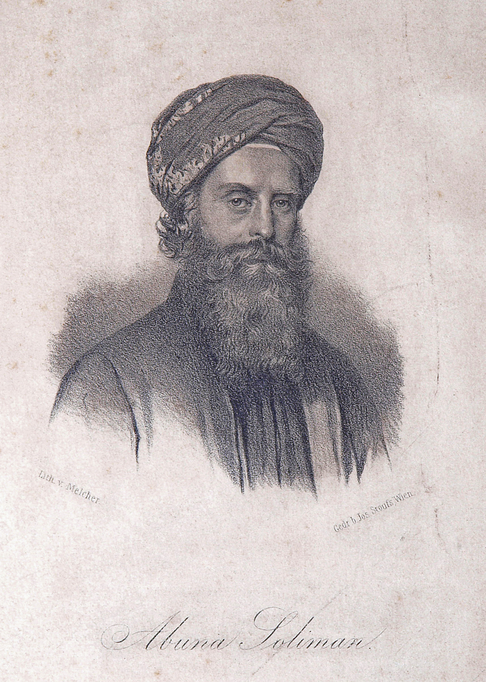 Portrait of Dr. Ignacij Knoblehar - Abuna Soliman (1819-1858) 