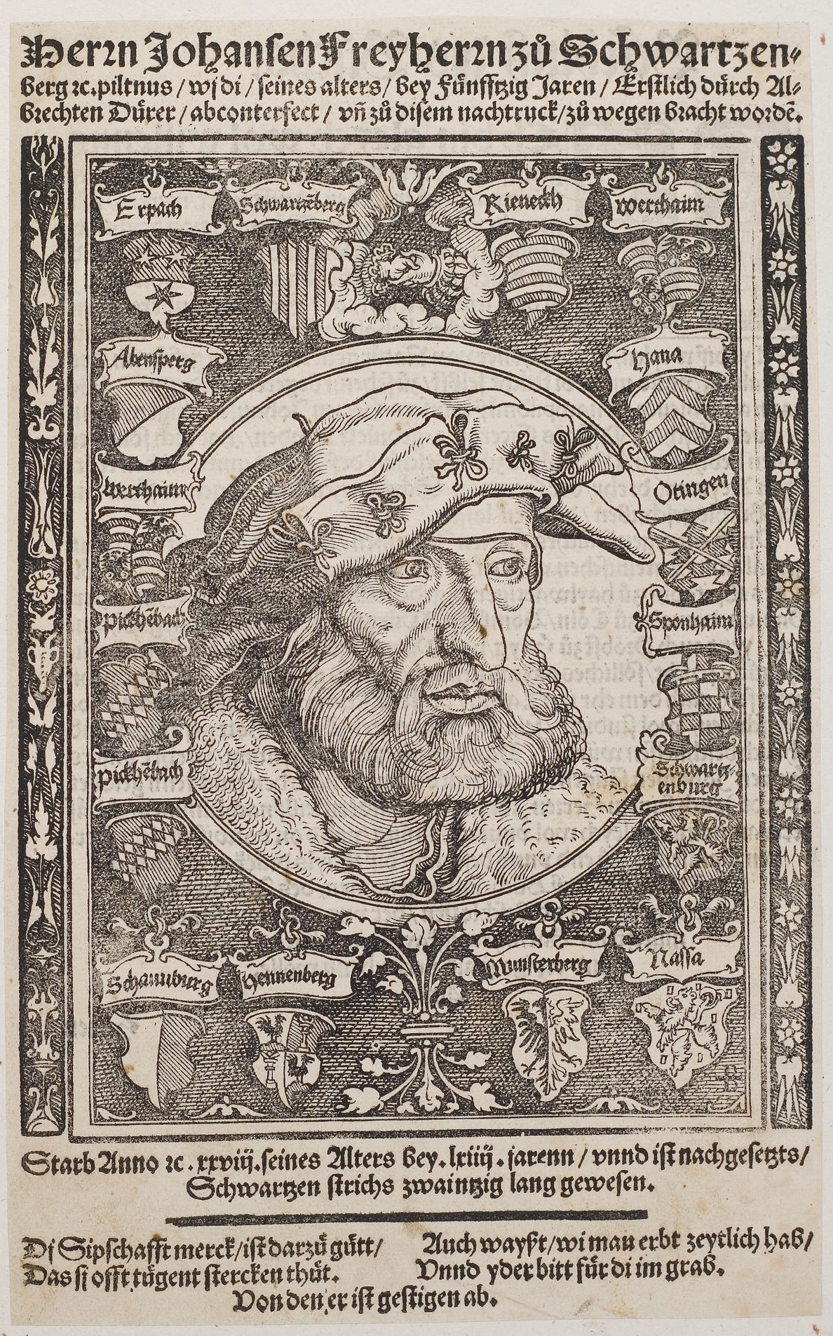 Slika 1: Johann von Schwarzenberg (A. Dürer 1513)
