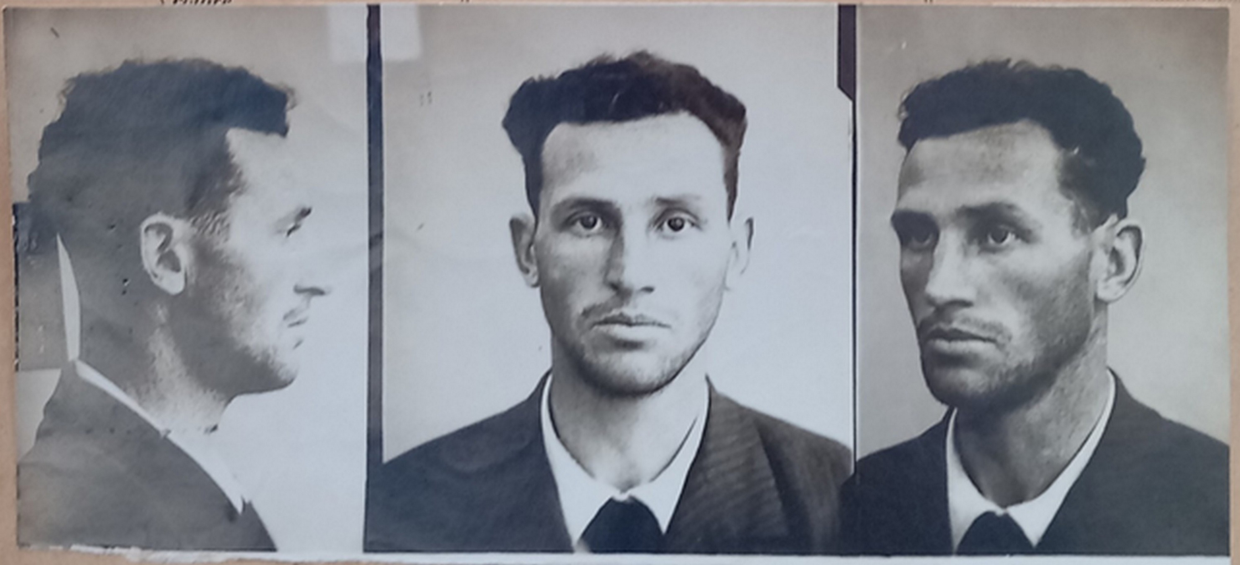 Picture 1: Marcon’s mugshots, taken by the Italian PS and stored in ACS, MI, DGPS,
                        AAGGRR, CPC, b. 3043, f. “Marcon Vincenzo di Andrea” (auth. No. 2431/2024). 