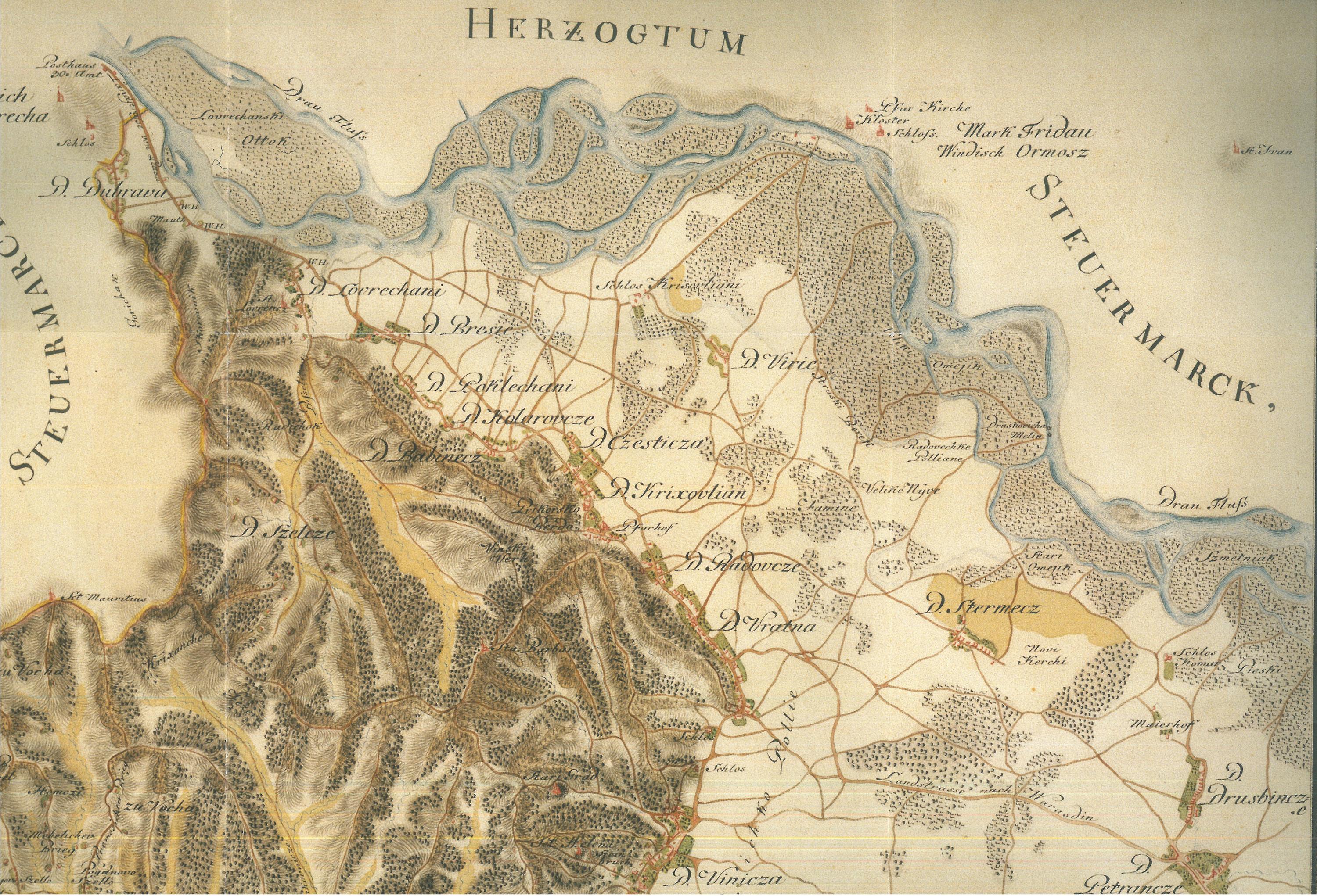 Slika 3: Hrvaška stran južno od Ormoža