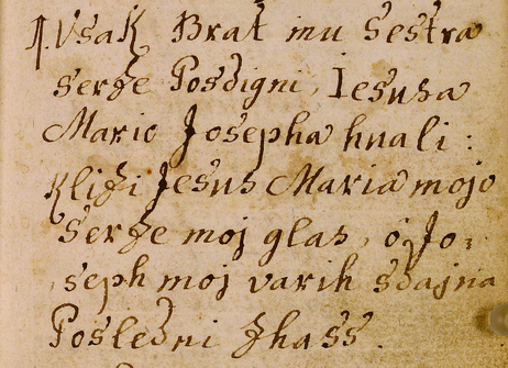 Figure 2: The original variant of the first stanza of 