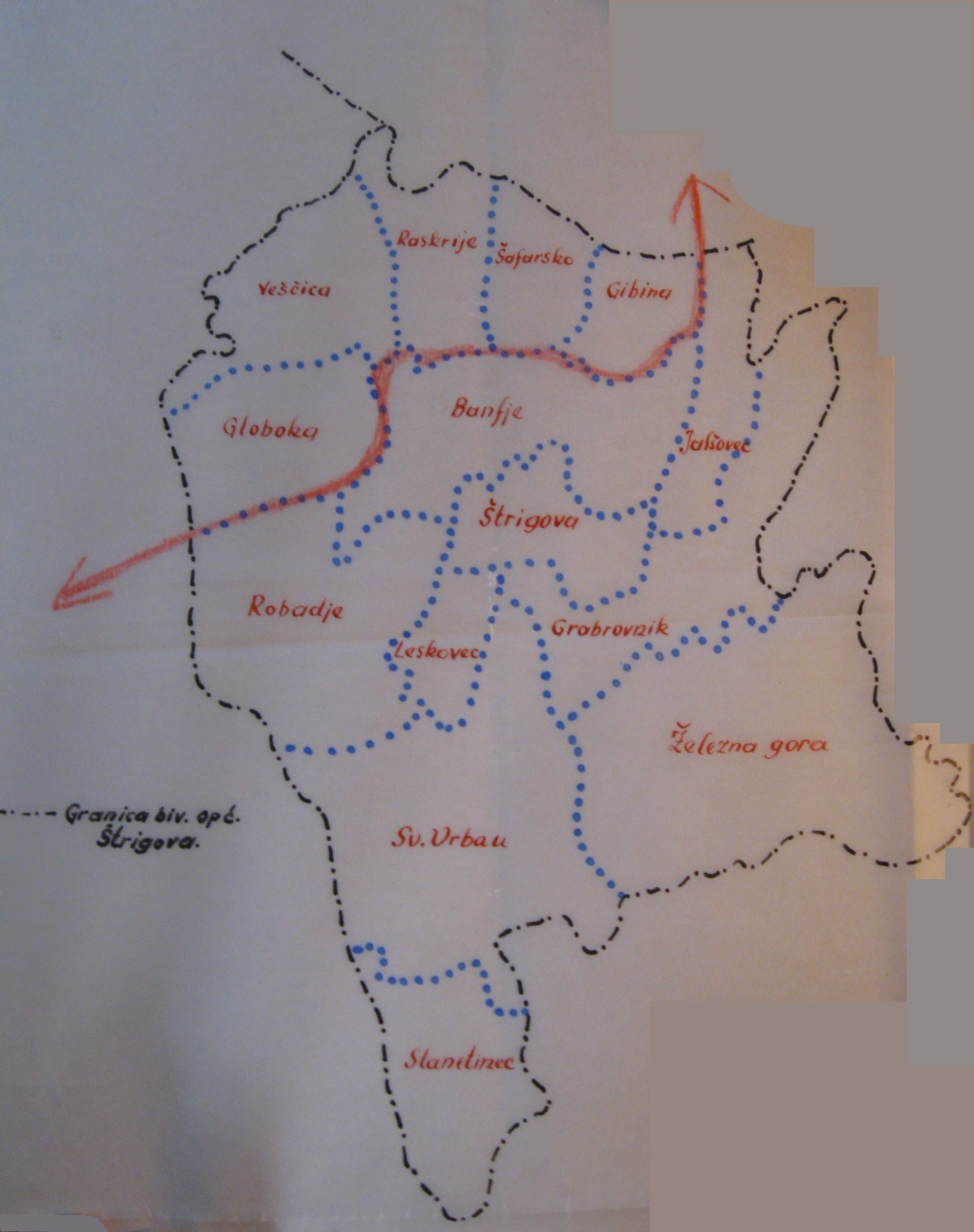 Maps 1 and 2: Undated maps – The Control Commission’s attempts to
determine the Slovenia-Croatia border (1946)